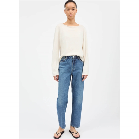 Skall Studio Allison Cropped Jeans, Slouchy Blue